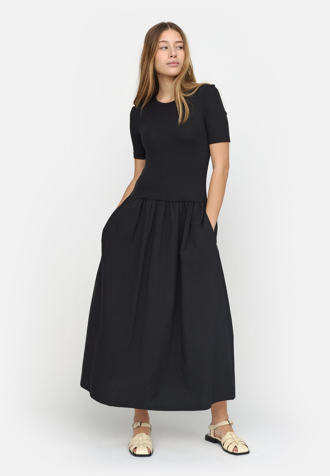 Soft Rebels   SRFenja Midi Dress Dresses & jumpsuits 001 Black