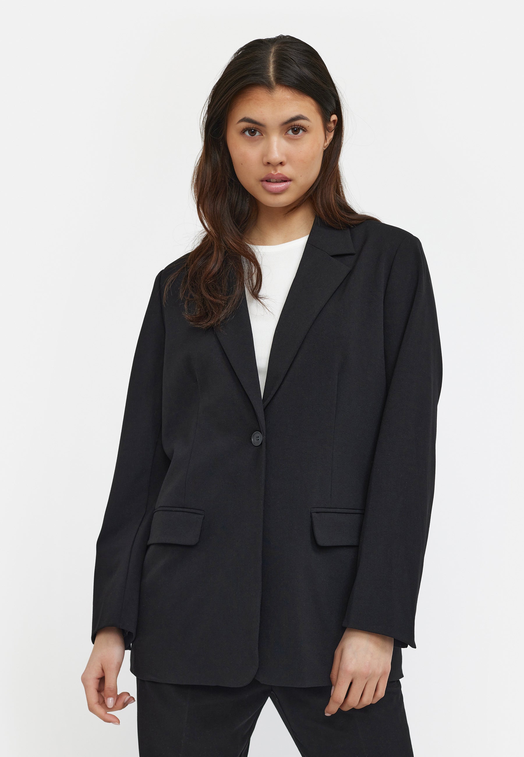 Black sale loose blazer