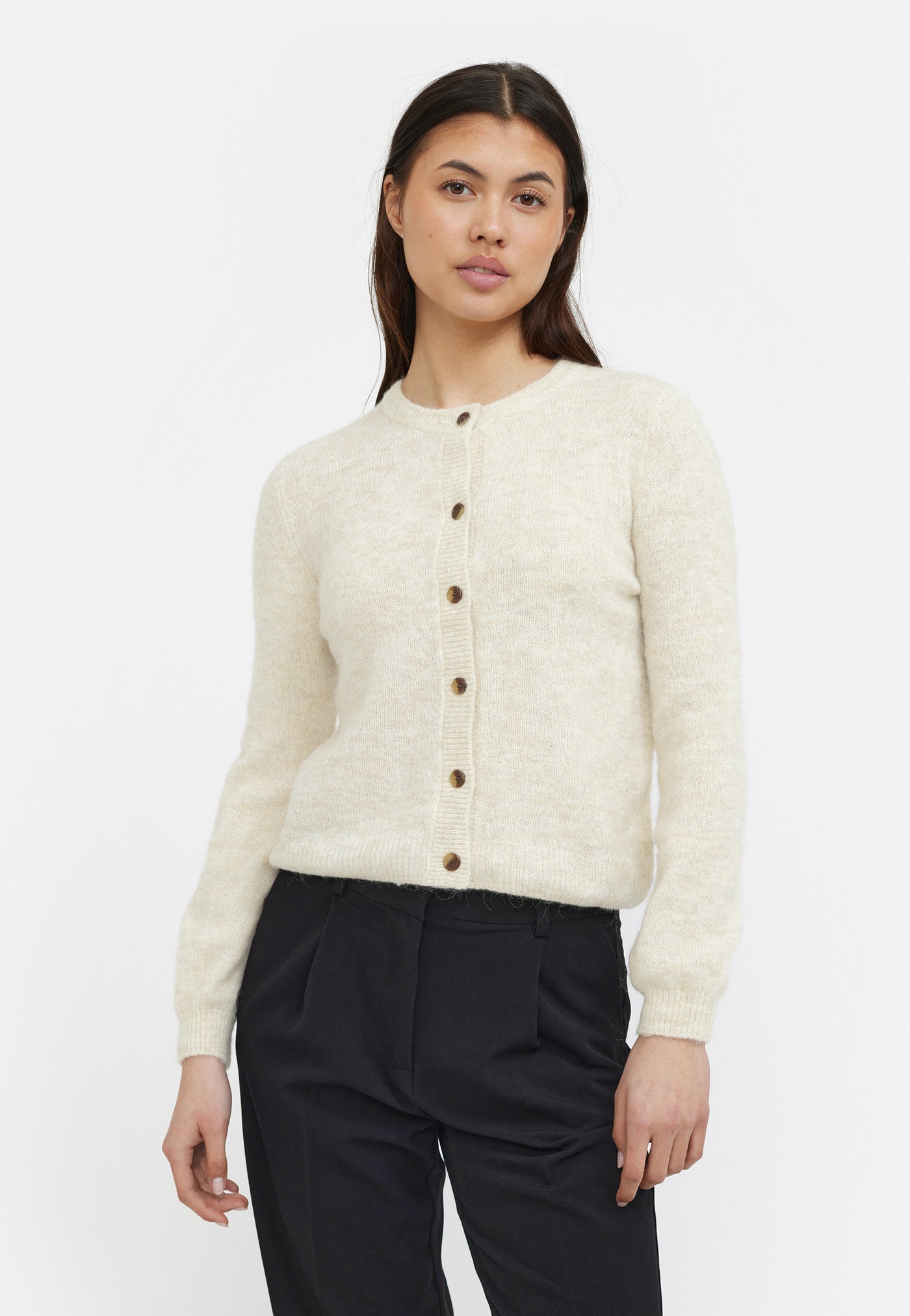 Soft Rebels Allison O-neck Cardigan knit Knitwear 272 Arctic Wolf