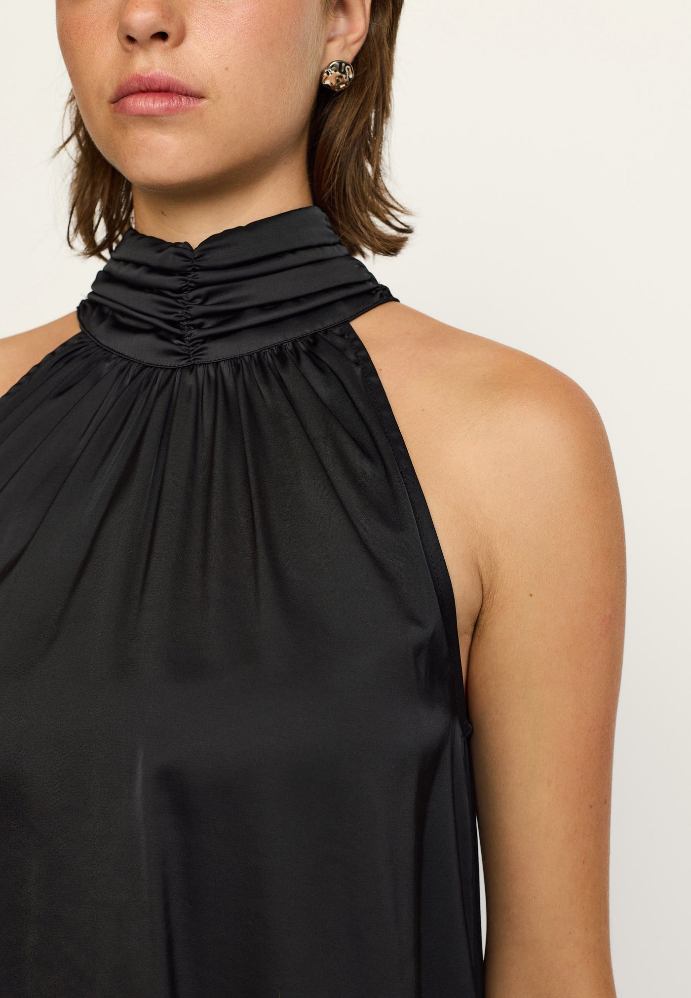 Soft Rebels SRAbia Halter Neck Top Tops & t-shirts 001 Black