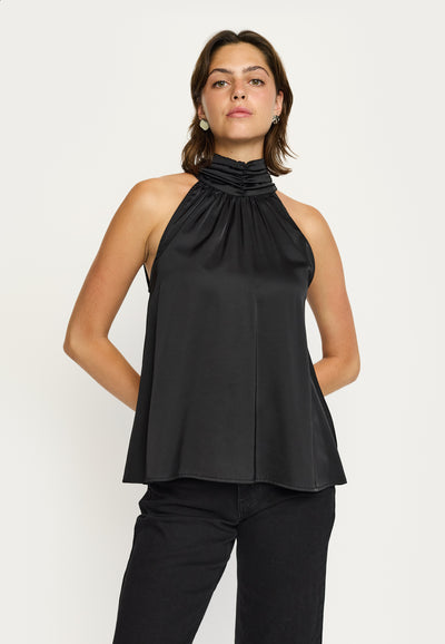 Soft Rebels SRAbia Halter Neck Top Tops & t-shirts 001 Black