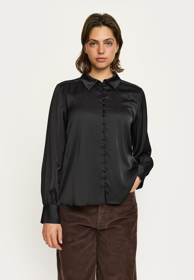 Soft Rebels SRAbia LS Blouse Shirts & Blouse 001 Black