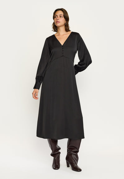 Soft Rebels SRAbia Midi Dress Dresses & jumpsuits 001 Black