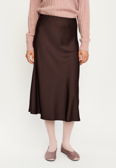 Soft Rebels SRAbia Midi Skirt Skirts & shorts 664 Coffee Bean