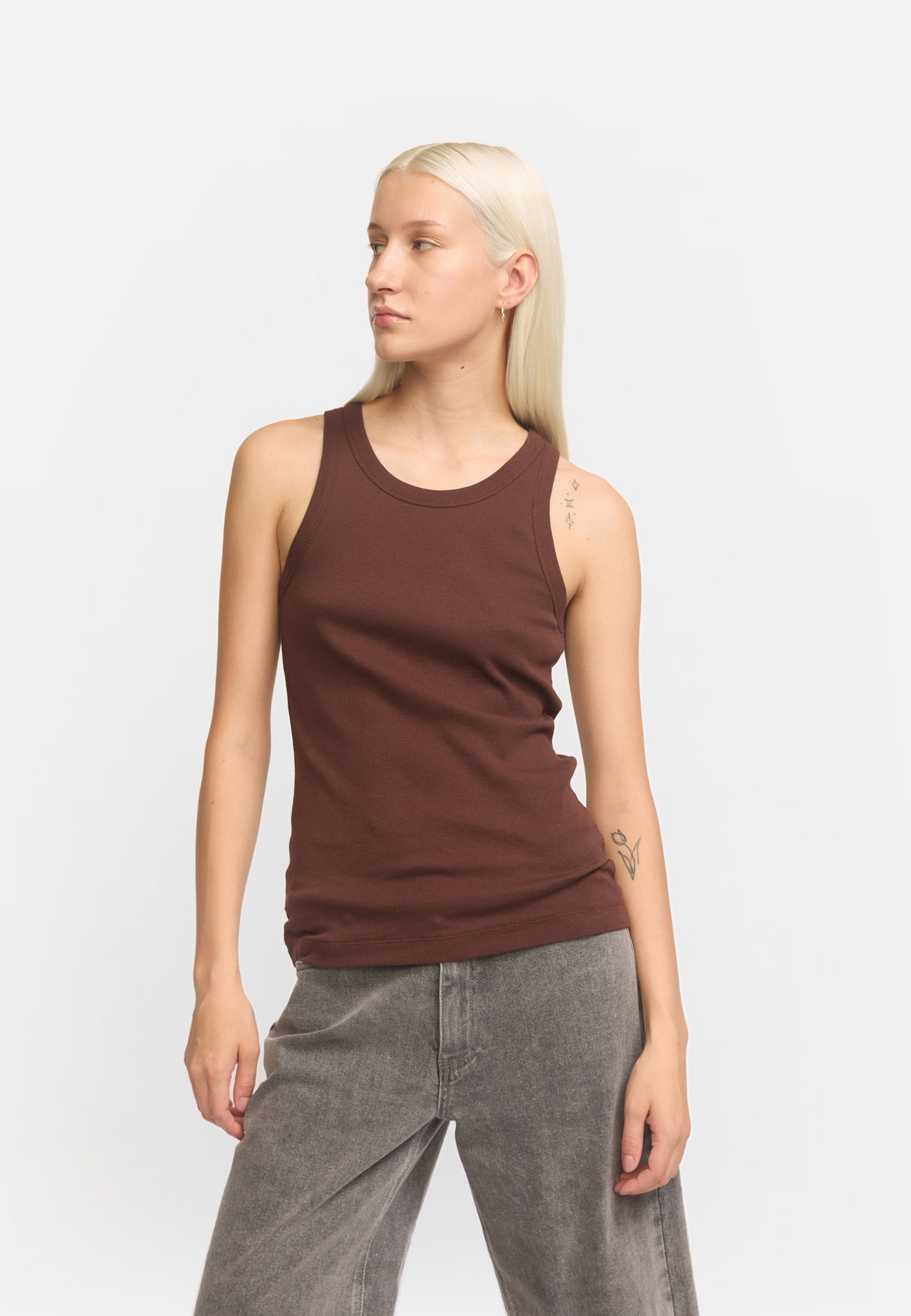 Soft Rebels SRAdelynn Tank Top GOTS Tops & t-shirts 267 Deep Mahogany