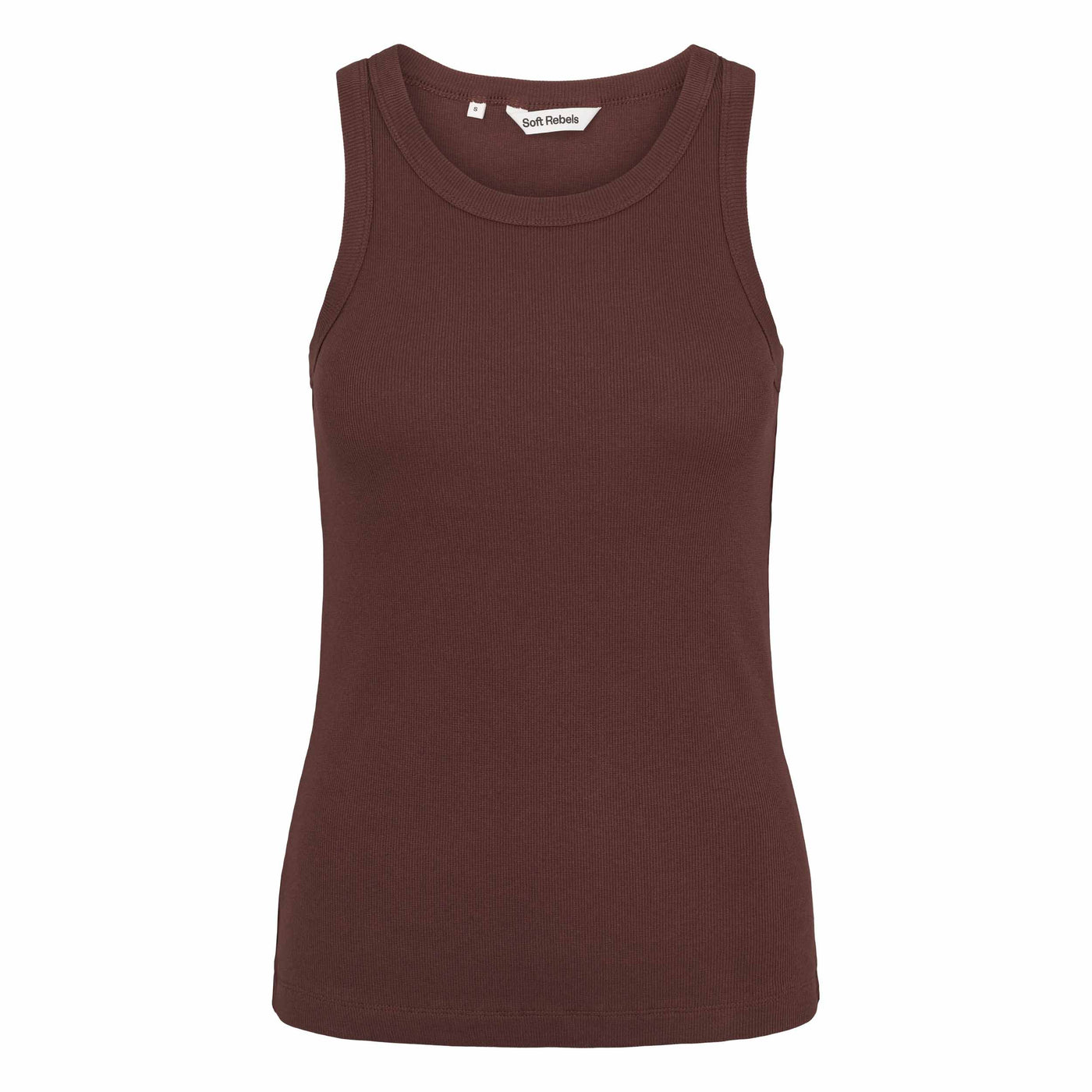 Soft Rebels SRAdelynn Tank Top GOTS Tops & t-shirts 267 Deep Mahogany