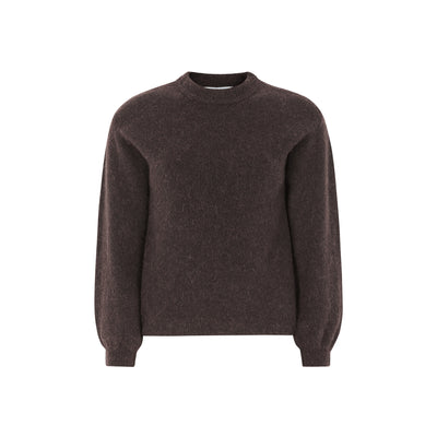 Soft Rebels SRAllison Knit Knitwear 175 Chocolate plum melange