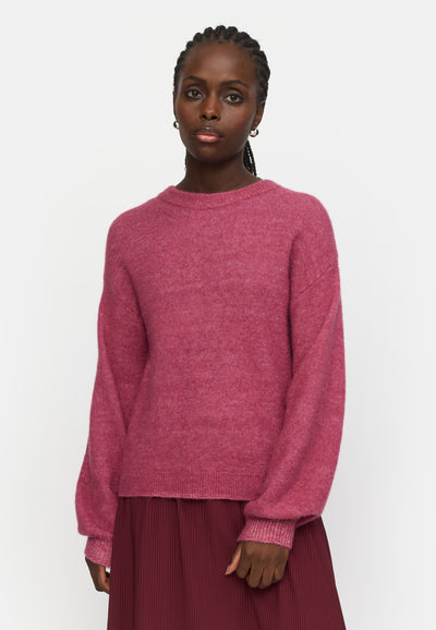 Soft Rebels SRAllison Knit Knitwear 286 Rose Wine Melange