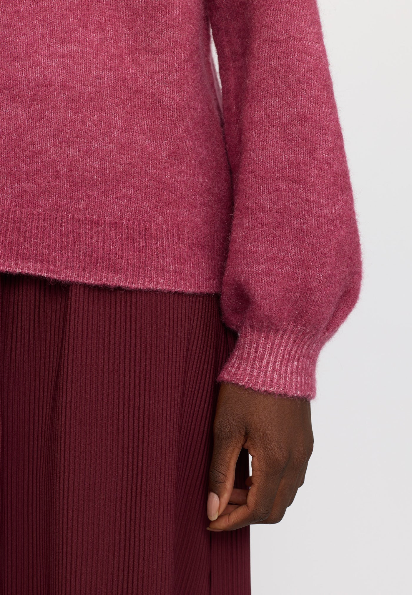 Soft Rebels SRAllison Knit Knitwear 286 Rose Wine Melange