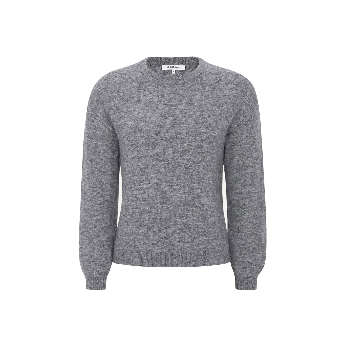 Soft Rebels SRAllison Knit - RWS Knitwear 053 Medium Grey Melange