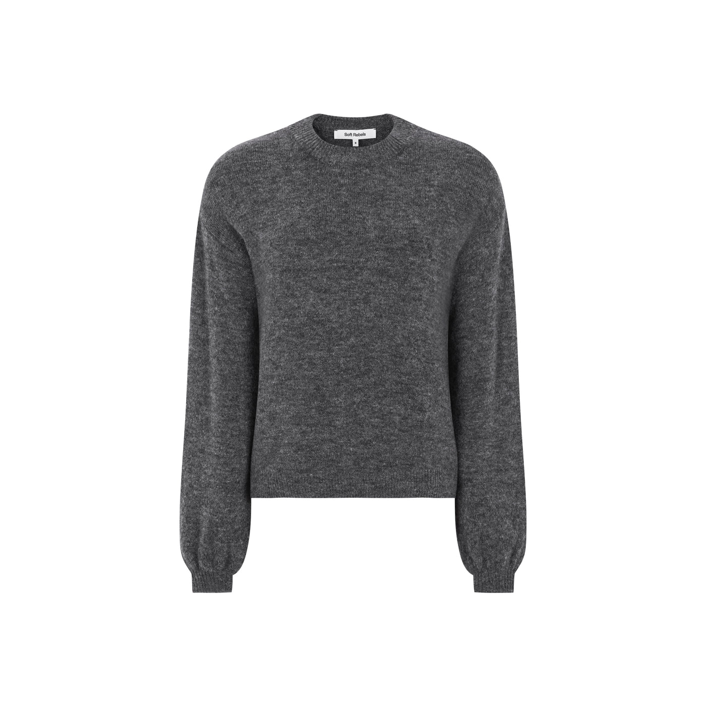Soft Rebels SRAllison Knit - RWS Knitwear 279 Dark Grey Melange