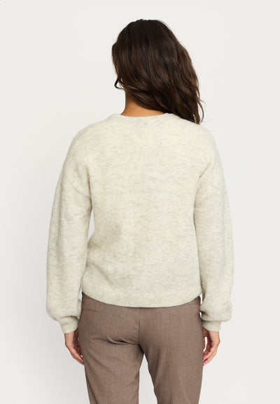 Soft Rebels SRAllison Knit - RWS Knitwear 719 Pumice Stone mélange
