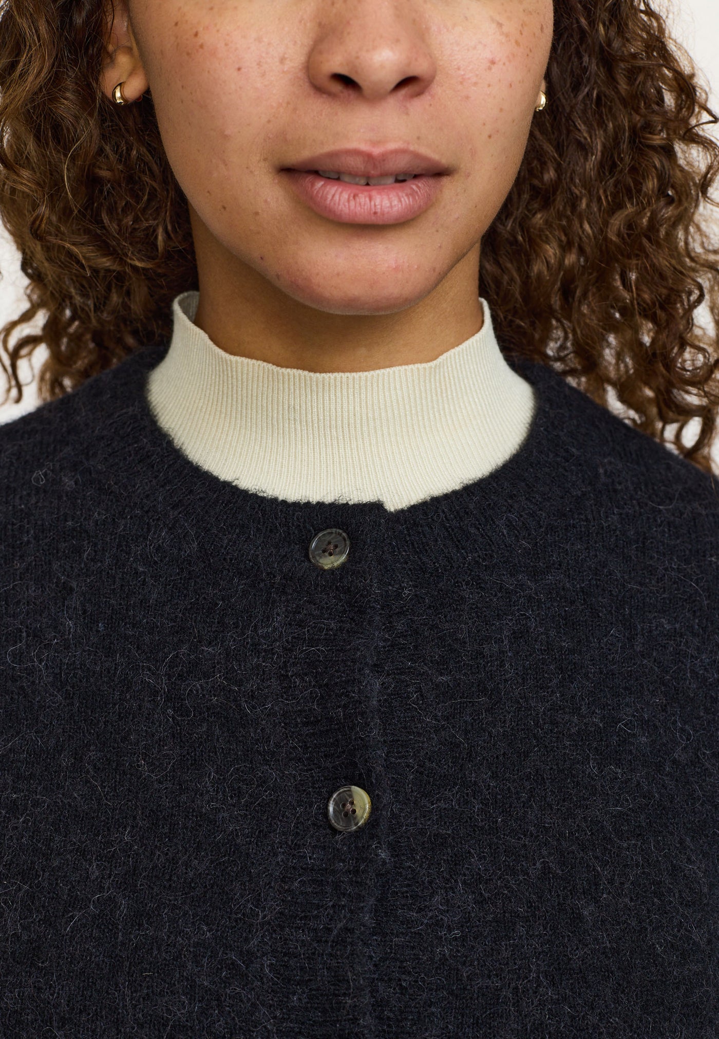 Soft Rebels SRAllison O-neck Cardigan Knit - RWS Knitwear 001 Black