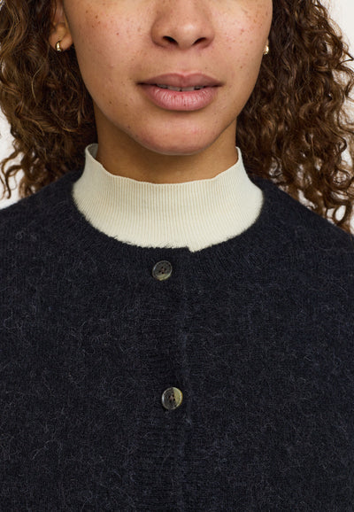 Soft Rebels SRAllison O-neck Cardigan Knit - RWS Knitwear 001 Black