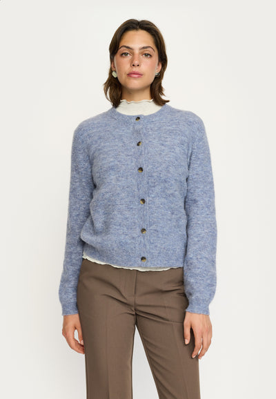 Soft Rebels SRAllison O-neck Cardigan Knit - RWS Knitwear 880 Overture Melange