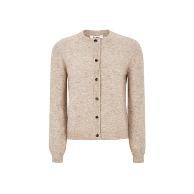 Soft Rebels SRAllison O-neck Cardigan Knit - RWS Knitwear 883 Smoke Gray Melange