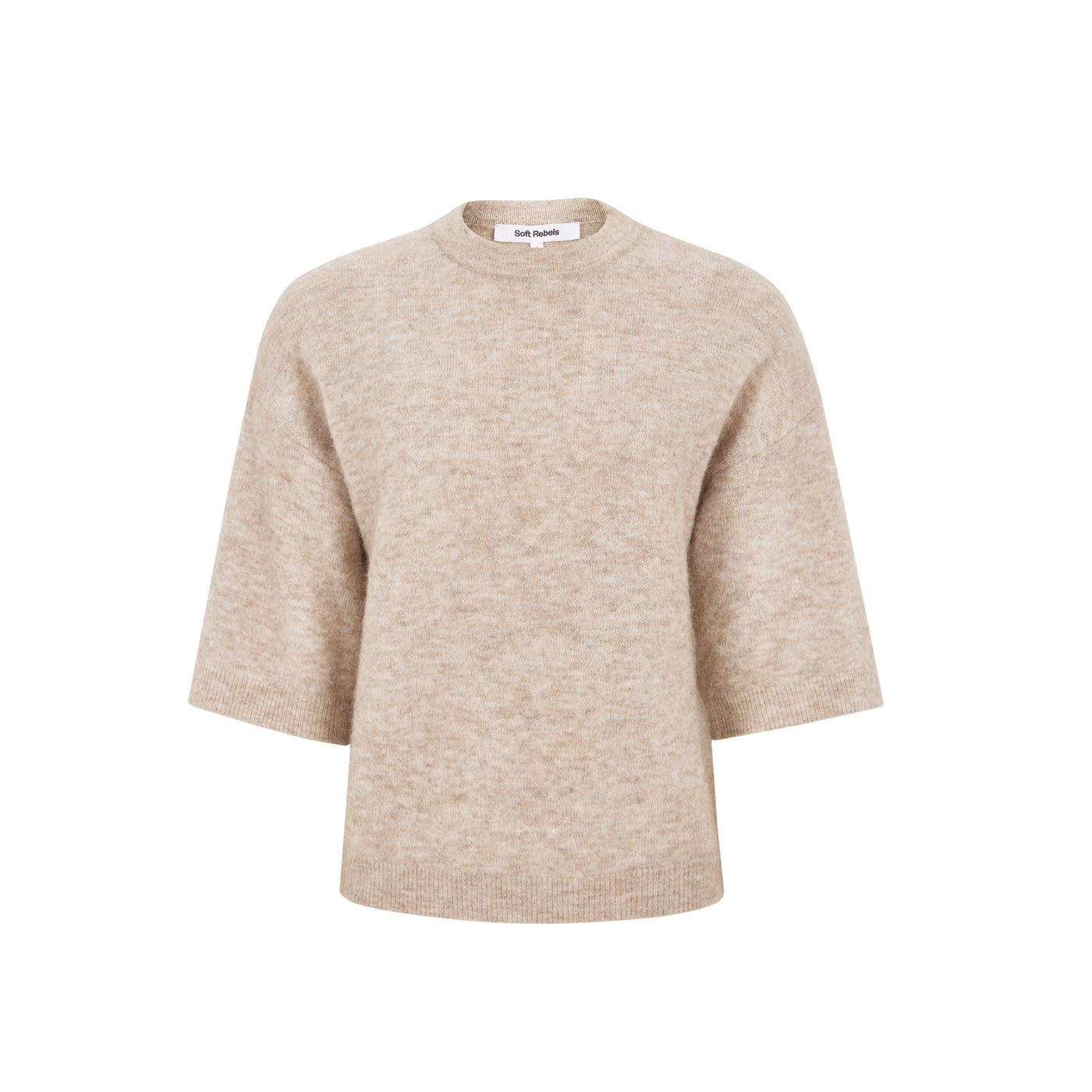 Soft Rebels SRAllison SS Knit - RWS Knitwear 883 Smoke Gray Melange