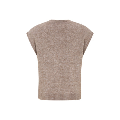 Soft Rebels SRAllison V-neck Vest Knit - RWS Vest 024 Falcon Melange