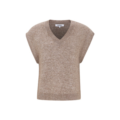 Soft Rebels SRAllison V-neck Vest Knit - RWS Vest 024 Falcon Melange