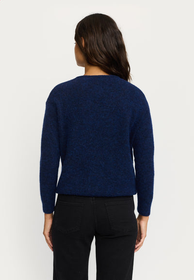 Soft Rebels SRAllison V Knit Knitwear 235 Total Eclipse