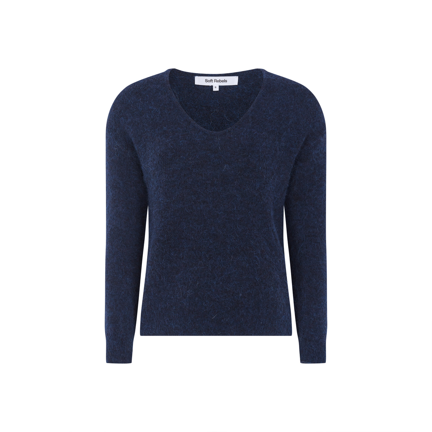Soft Rebels SRAllison V Knit Knitwear 235 Total Eclipse