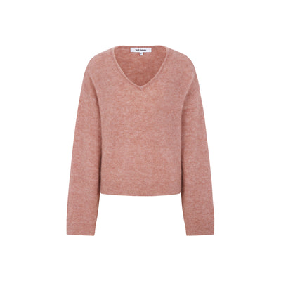 Soft Rebels SRAllison V Knit - RWS Knitwear 718 Rose Dawn Melange