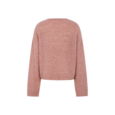 Soft Rebels SRAllison V Knit - RWS Knitwear 718 Rose Dawn Melange