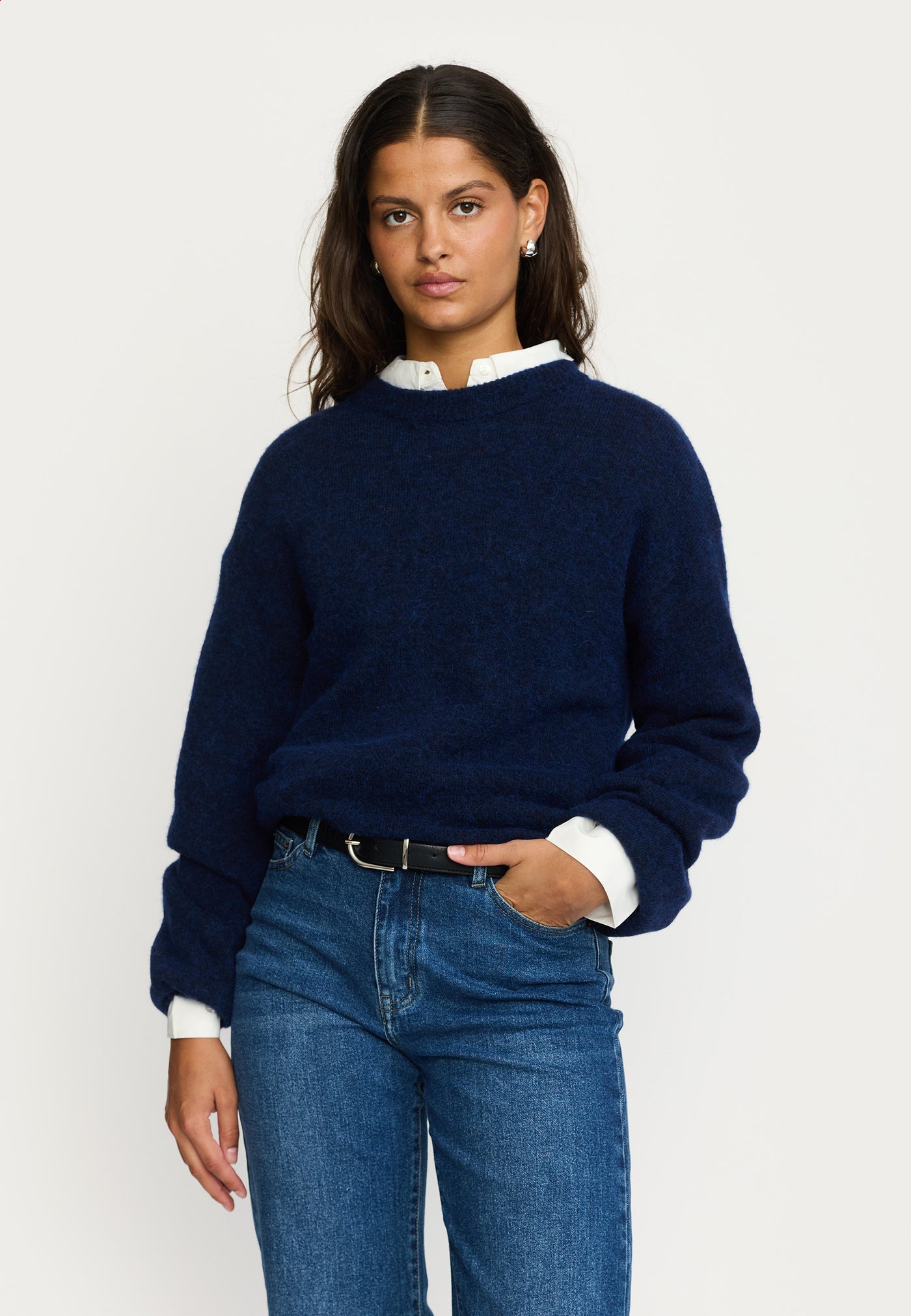 Soft Rebels SRAllison knit Knitwear 235 Total Eclipse