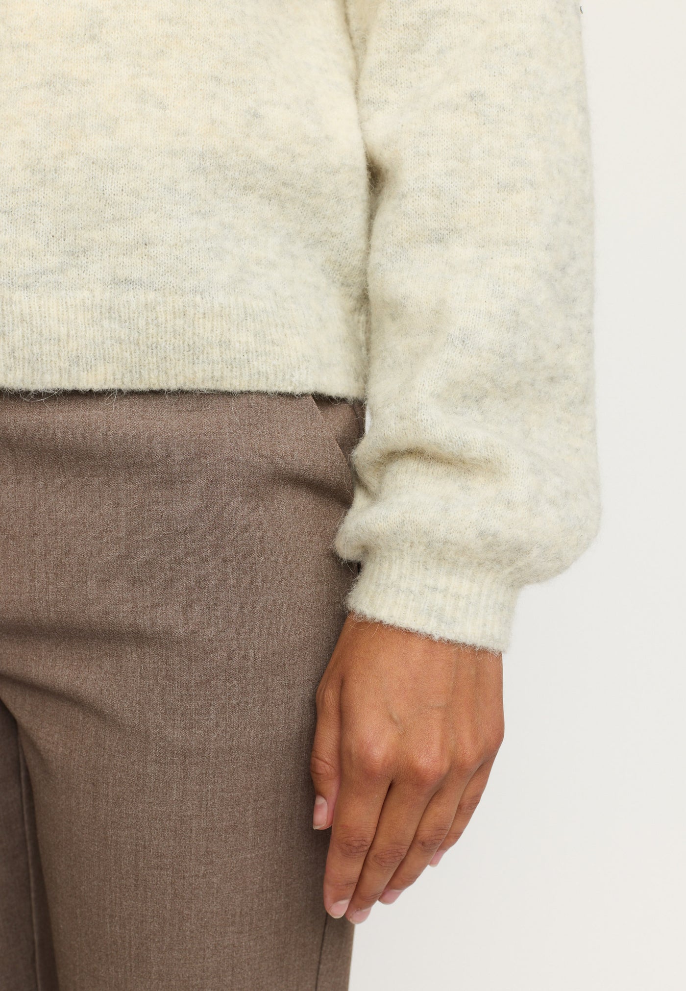 Soft Rebels SRAllison knit Knitwear 719 Pumice Stone mélange