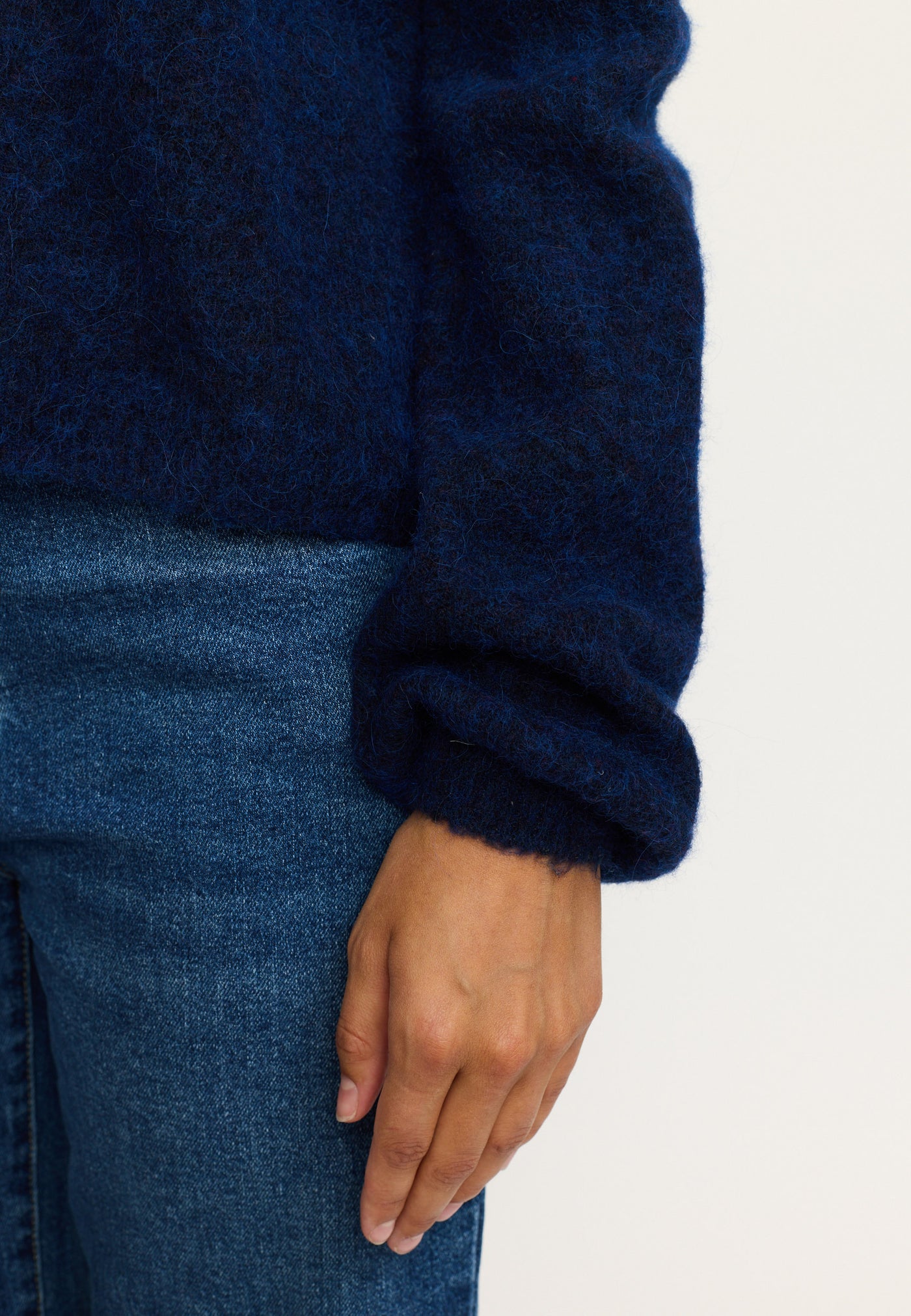 Soft Rebels SRAllison o-neck cardigan knit Knitwear 235 Total Eclipse
