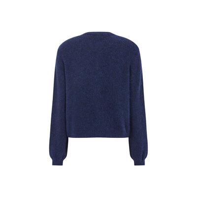 Soft Rebels SRAllison o-neck cardigan knit Knitwear 235 Total Eclipse