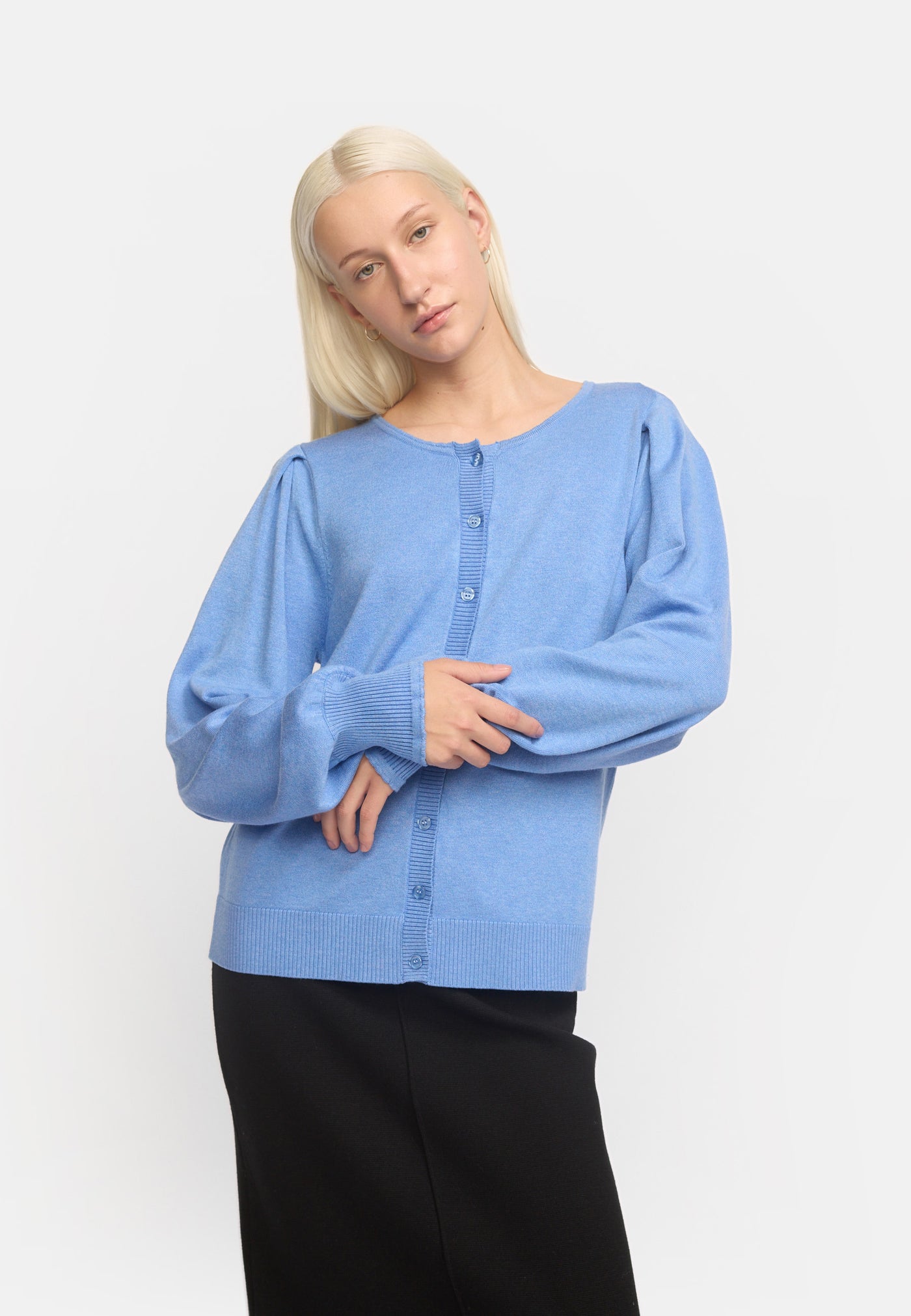 Soft Rebels SRAnalia Cardigan Knit Knitwear 866 Ultramarine Melange