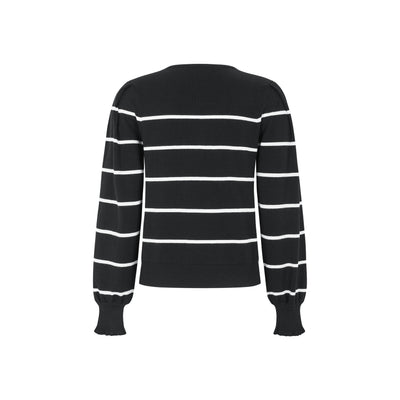 Soft Rebels SRAnalia Stripe Knit Knitwear 001 Black