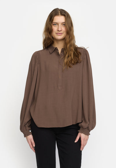 Soft Rebels SRAnne Mayson Shirt Shirts & Blouse 153 Coffee quartz