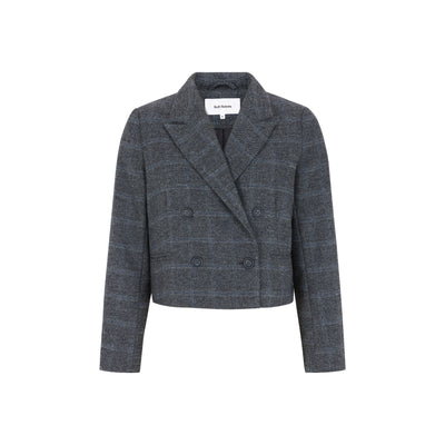 Soft Rebels SRAnnie Blazer Blazer 280 Checked Grey Melange