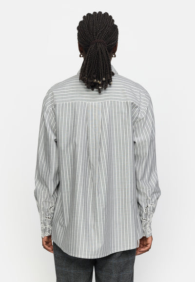 Soft Rebels SRBibi Shirt Striped Shirts & Blouse 278 Grey yd Stripe