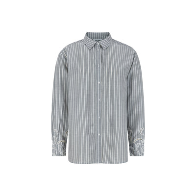 Soft Rebels SRBibi Shirt Striped Shirts & Blouse 278 Grey yd Stripe