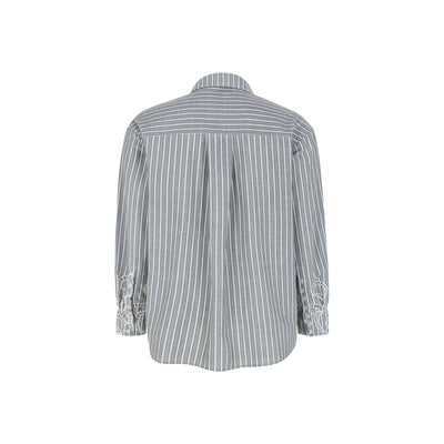 Soft Rebels SRBibi Shirt Striped Shirts & Blouse 278 Grey yd Stripe