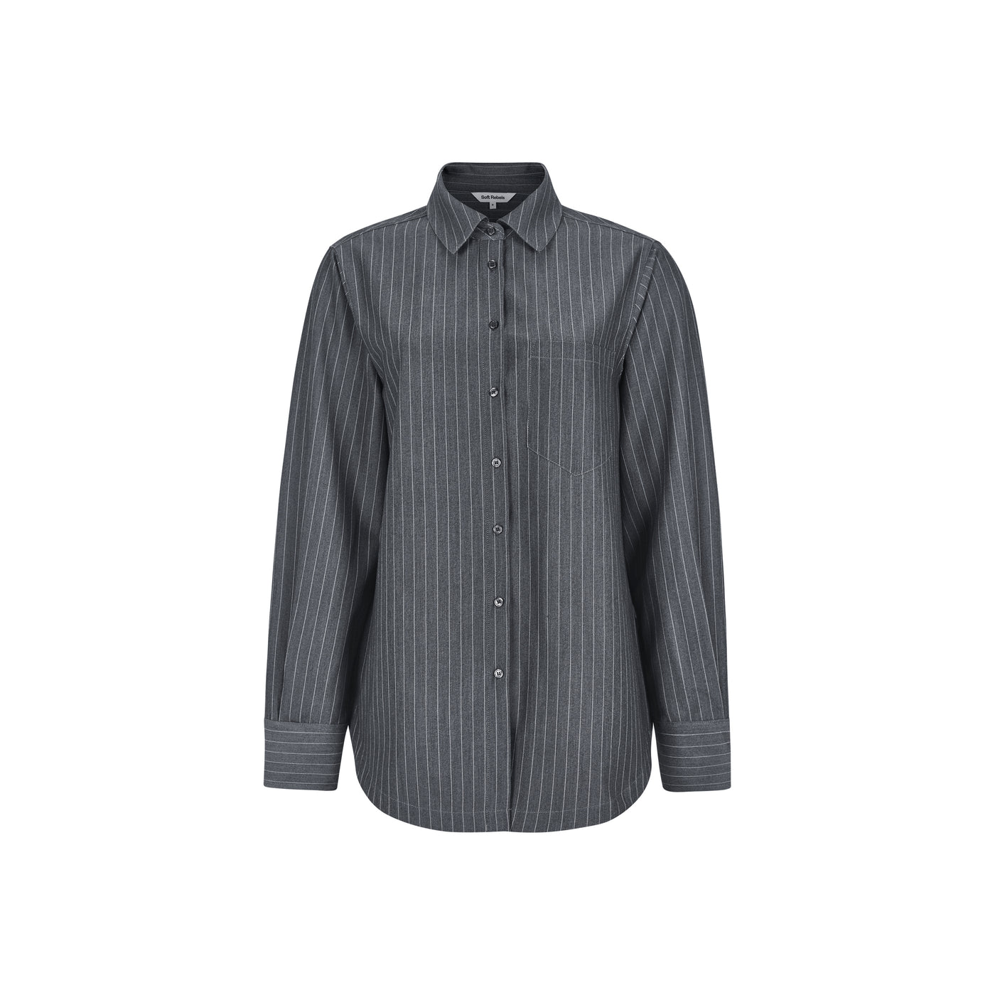 Soft Rebels SRBriana Shirt Shirts & Blouse 279 Dark Grey Melange