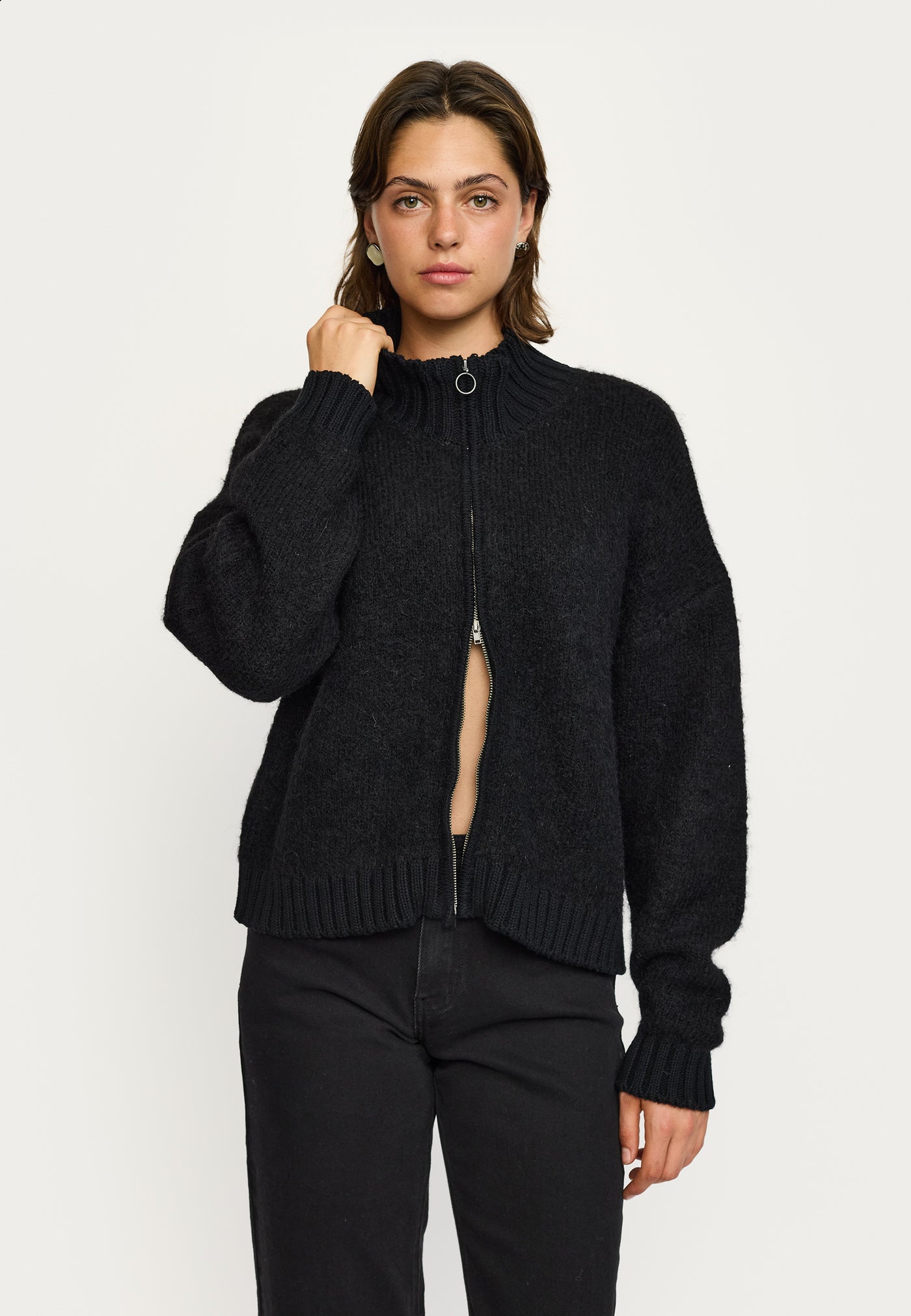 Soft Rebels SRCarlie Jacket Knit Knitwear 001 Black