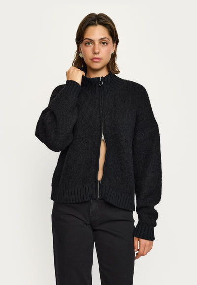 Soft Rebels SRCarlie Jacket Knit Knitwear 001 Black