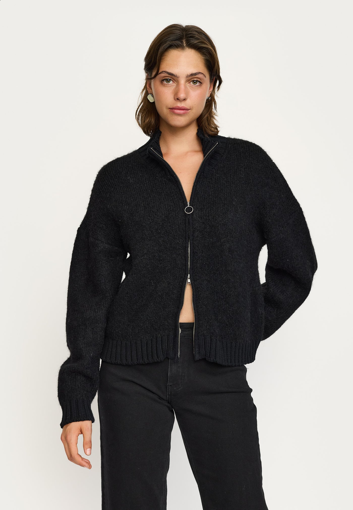 Soft Rebels SRCarlie Jacket Knit Knitwear 001 Black