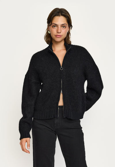 Soft Rebels SRCarlie Jacket Knit Knitwear 001 Black