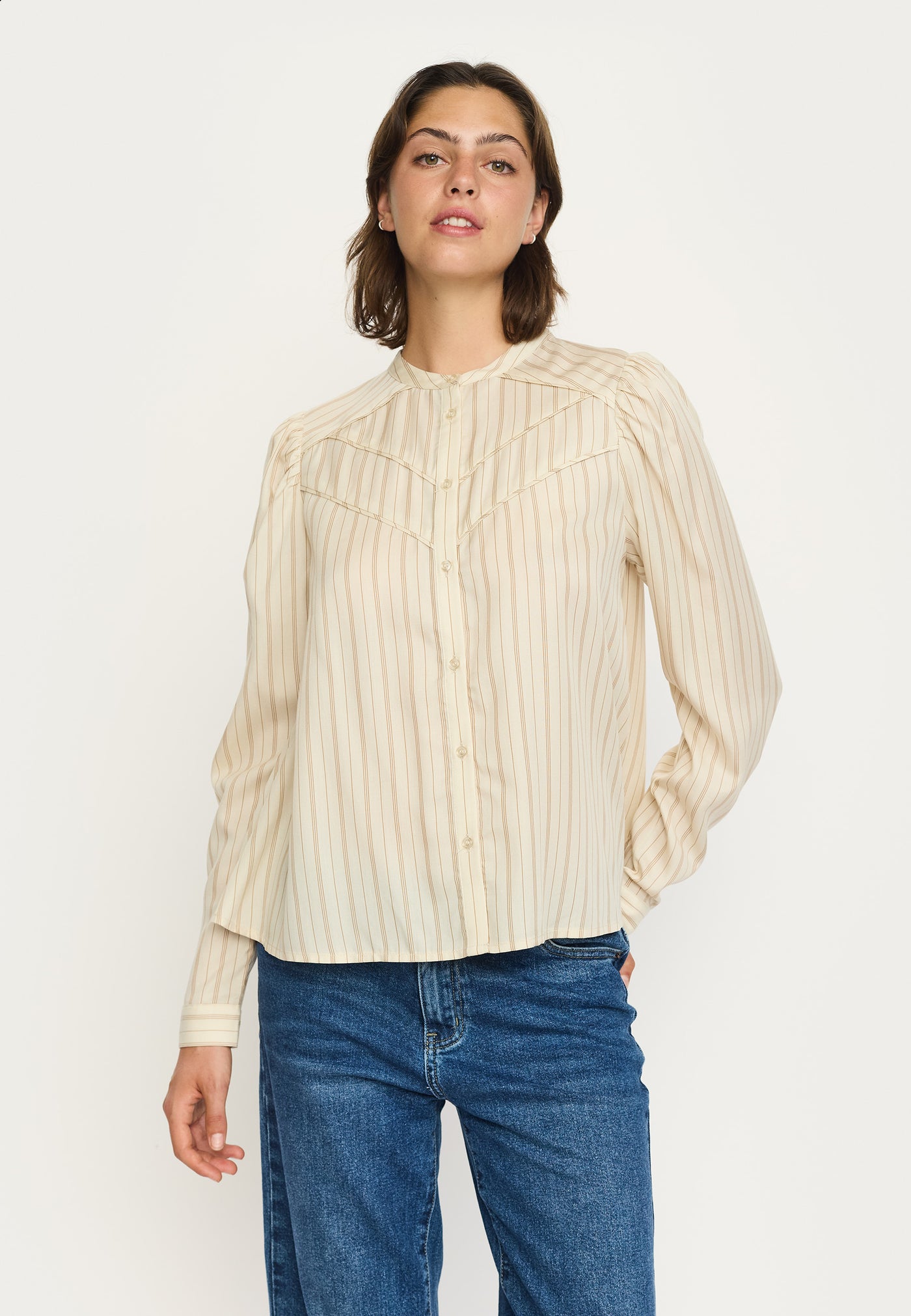 Soft Rebels SRCharlotte Blouse Shirts & Blouse 875 Arctic Wolf Stripe