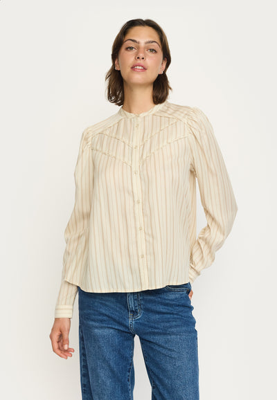 Soft Rebels SRCharlotte Blouse Shirts & Blouse 875 Arctic Wolf Stripe