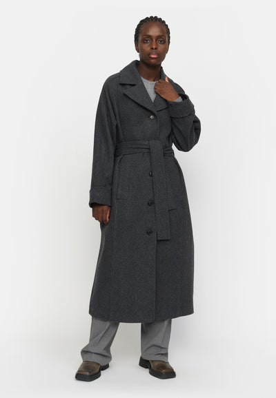 Soft Rebels SRCielo Coat Outerwear 053 Medium Grey Melange