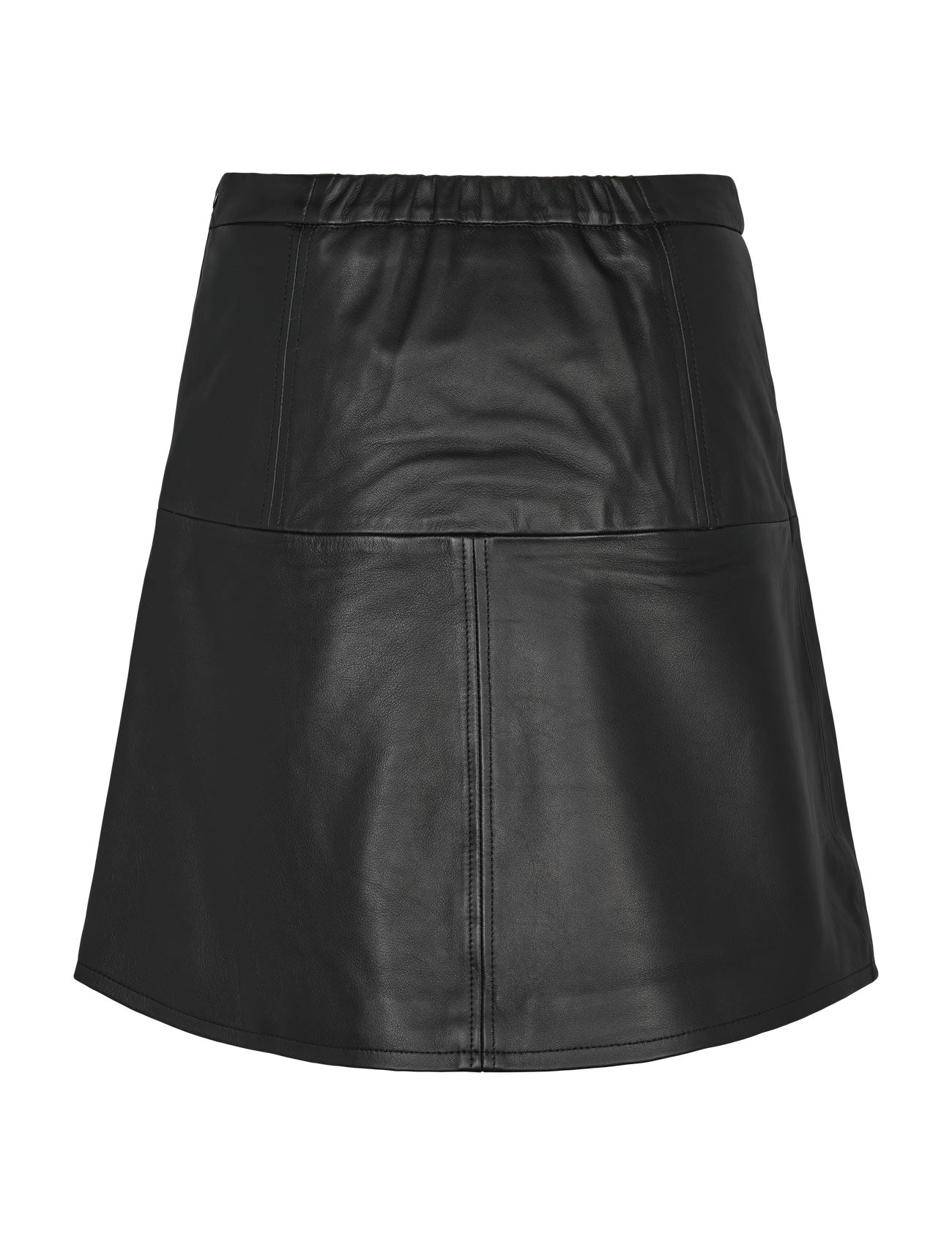 Soft Rebels SRDella Leather Skirt Leather 001 Black