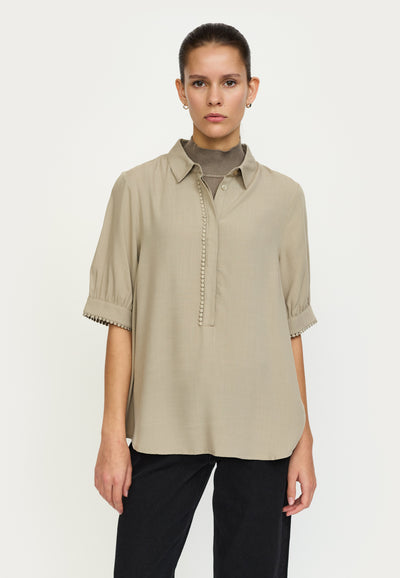 Soft Rebels SREbba Mayson Blouse Shirts & Blouse 884 Greige
