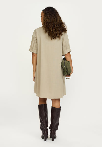 Soft Rebels SREbba Mayson Dress Dresses & jumpsuits 884 Greige