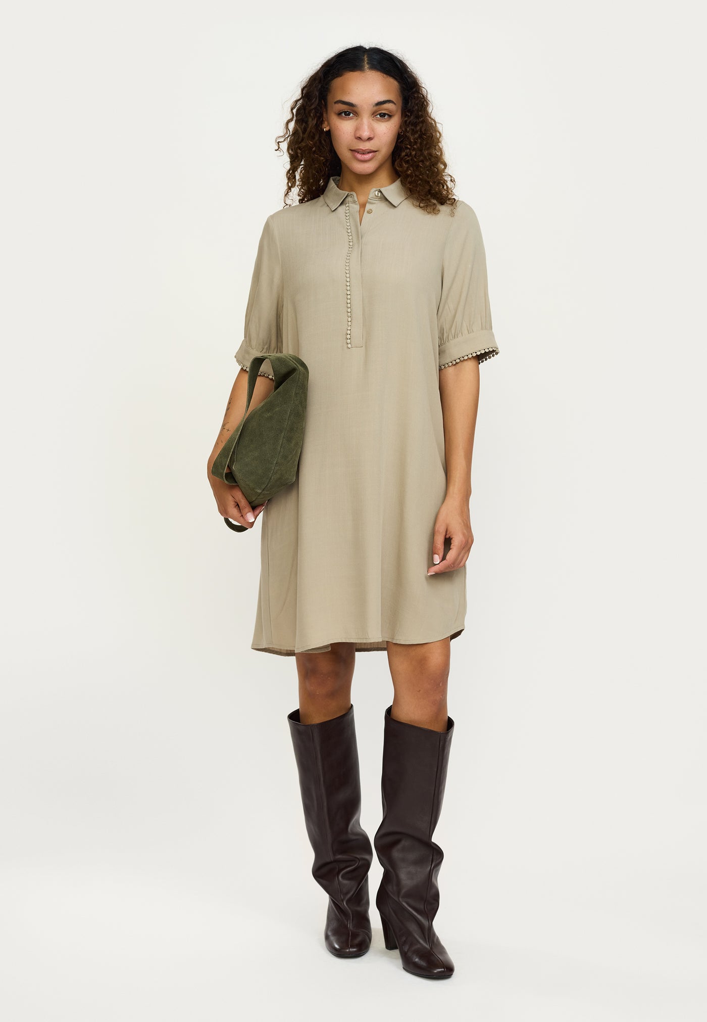 Soft Rebels SREbba Mayson Dress Dresses & jumpsuits 884 Greige